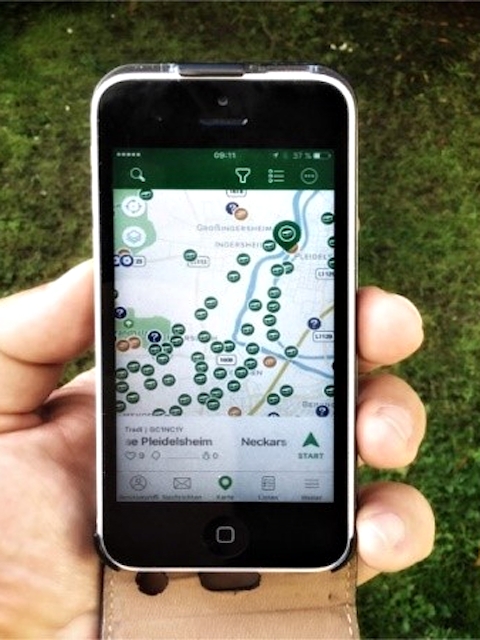 Foto Smartphone mit App